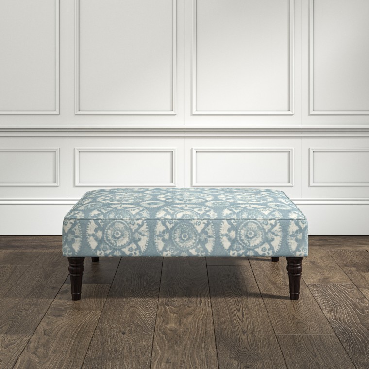 furniture savannah medium footstool nubra denim print lifestyle