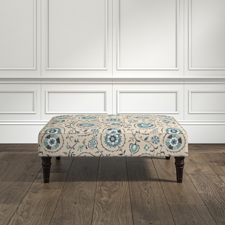 furniture savannah medium footstool shimla azure print lifestyle