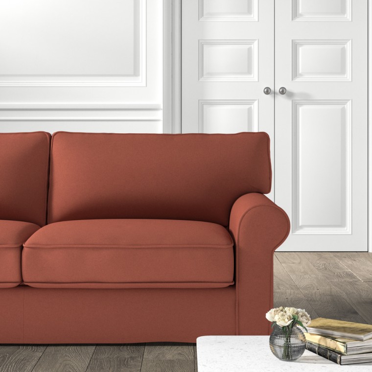 Vermont Loose Cover Sofa Shani Cinnabar