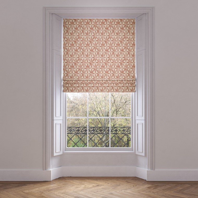 roman blind bandhani rust print lifestyle 1