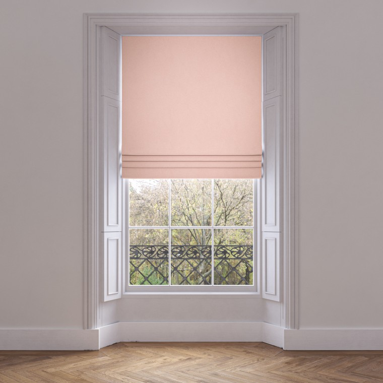 roman blind larah rose plain lifestyle 1