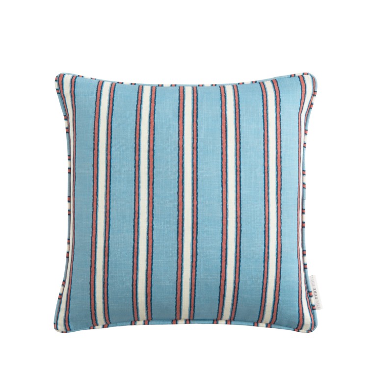 Akola Chambray Printed Cotton Cushion 43cm x 43cm