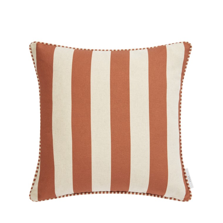 Capri Sienna Printed Cotton Cushion 43cm x 43cm