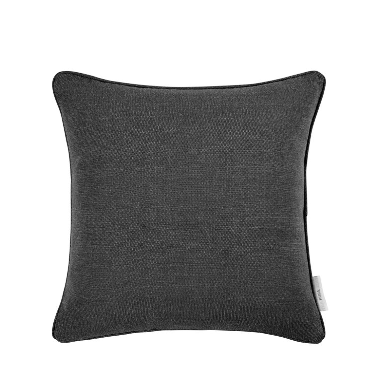 Shani Charcoal Woven Cushion 43cm x 43cm