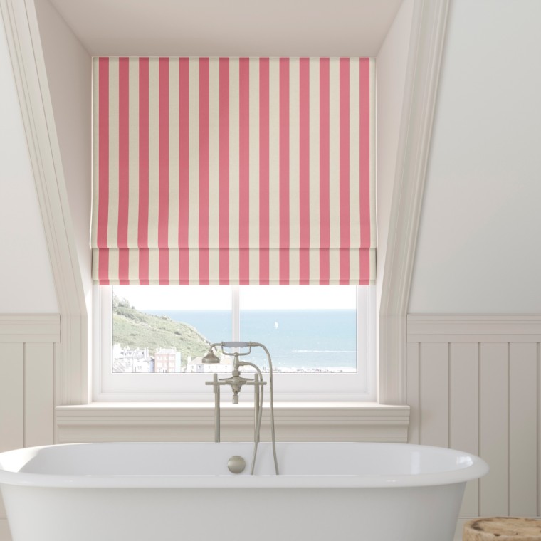 Capri Cranberry Roman Blind Lifestyle
