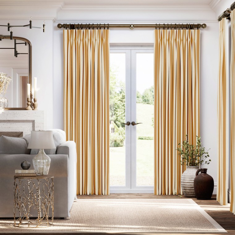 Capri Ginger Curtains