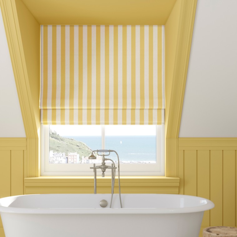 Capri Gold Roman Blind Lifestyle