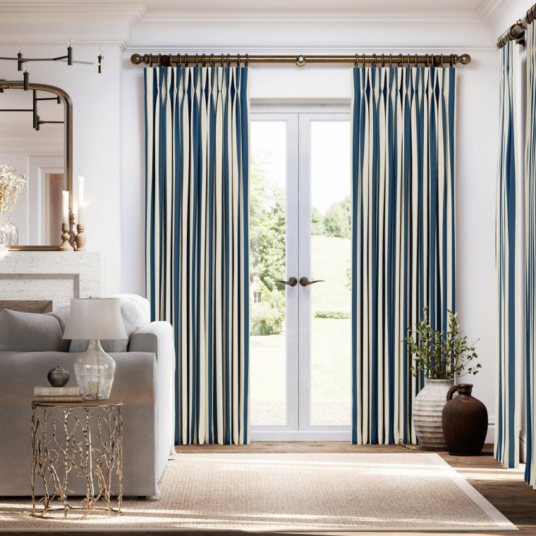 Capri Indigo Curtains