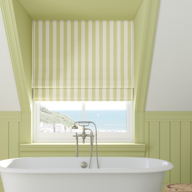 Capri Leek Roman Blind Lifestyle