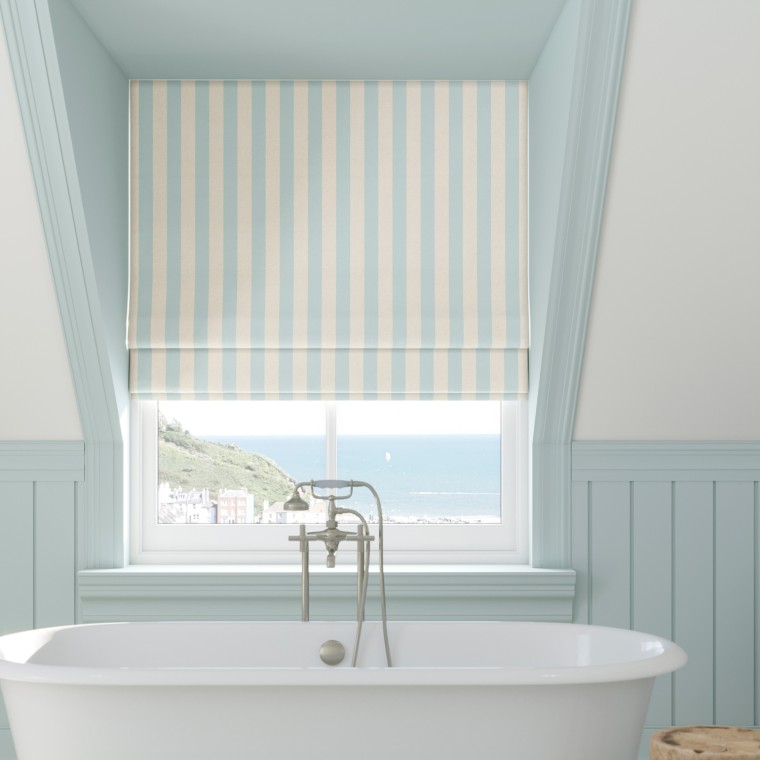 Capri Mist Roman Blind Lifestyle