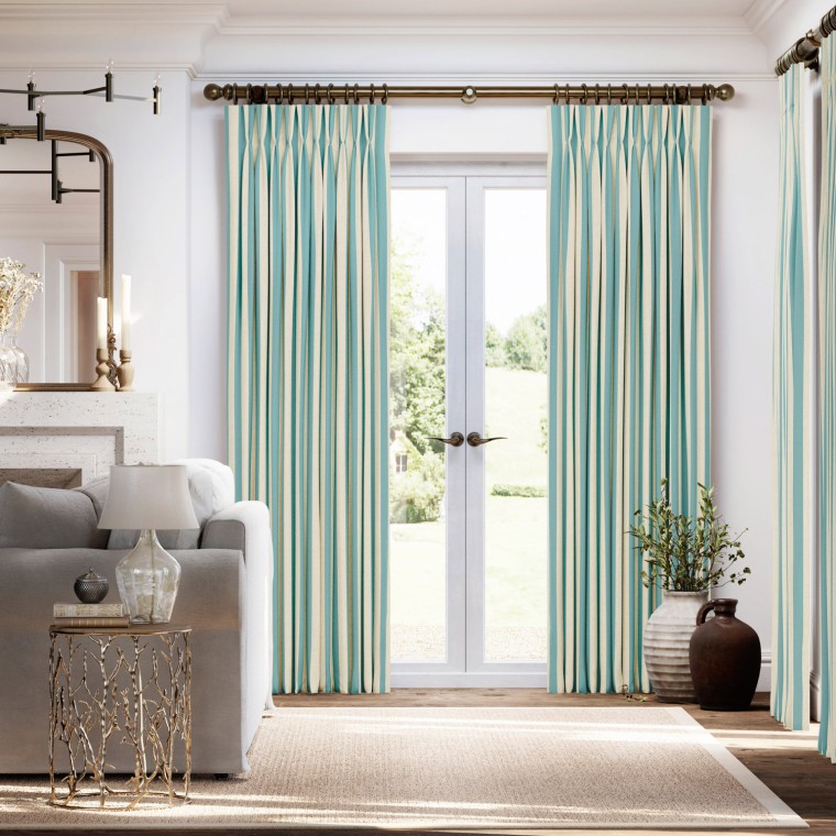Capri Teal Curtains
