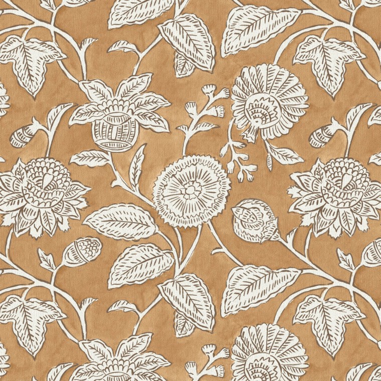 Chaitri Almond Printed Cotton Fabric