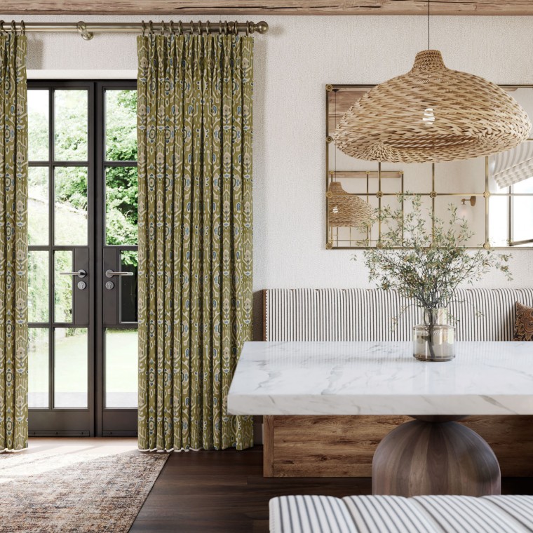 Chapan Olive Curtains