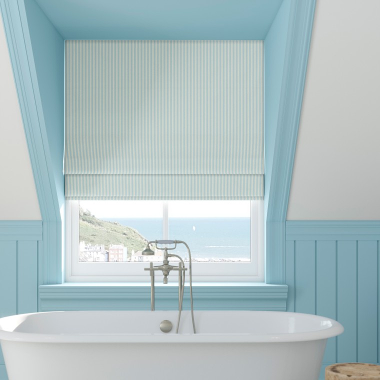 Ischia Aqua Roman Blind Lifestyle