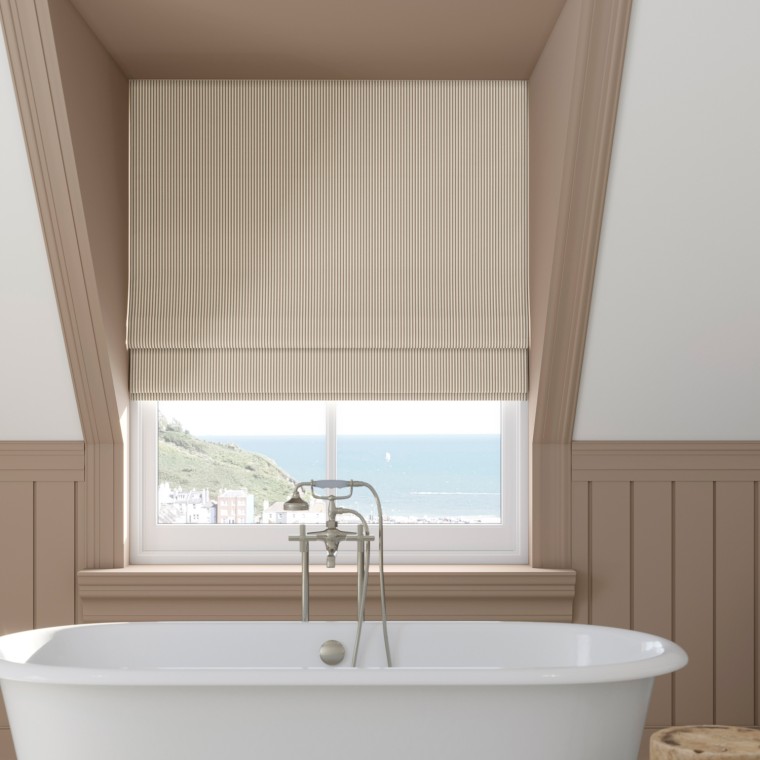 Ischia Cocoa Roman Blind Lifestyle
