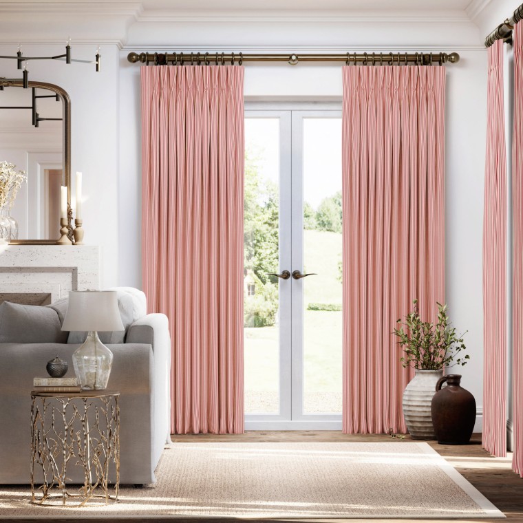 Ischia Cranberry Curtains