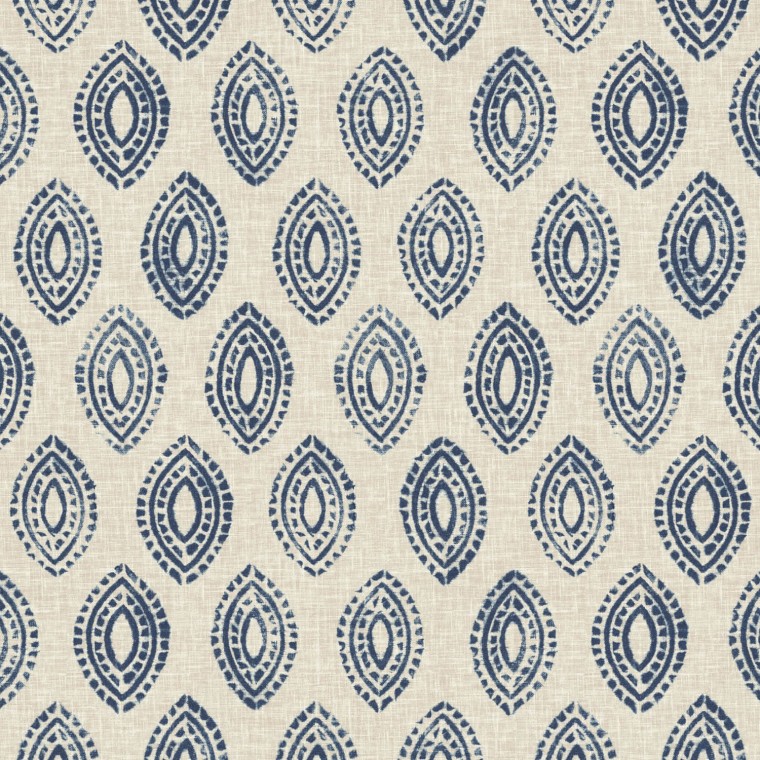 Marra Indigo Printed Cotton Fabric