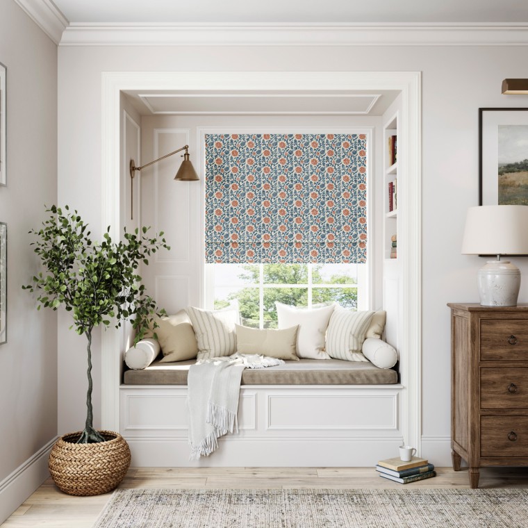 Mevlana Indigo Roman Blind Lifestyle