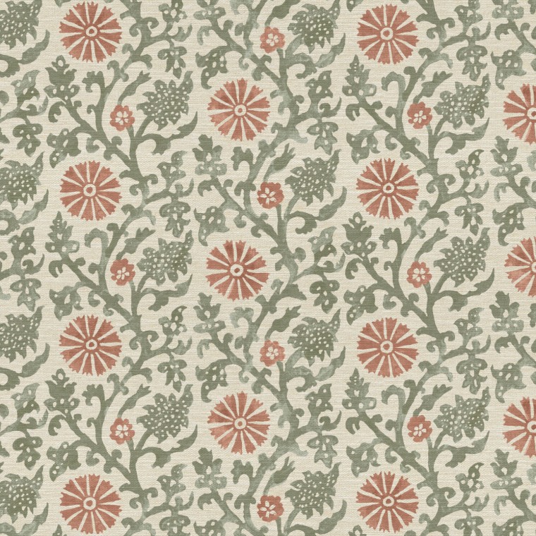 Mevlana Redwood Printed Recycled Fabric