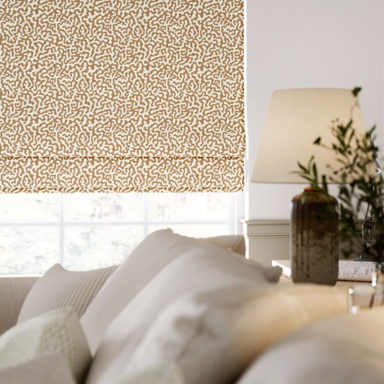 Pakko Almond Roman Blind Lifestyle