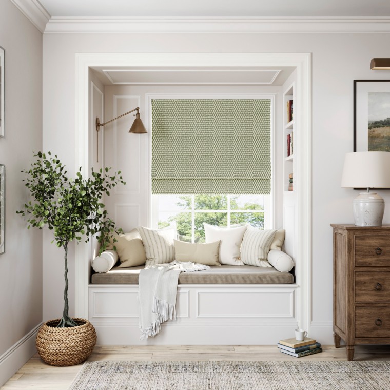 Sana Cedar Roman Blind Lifestyle