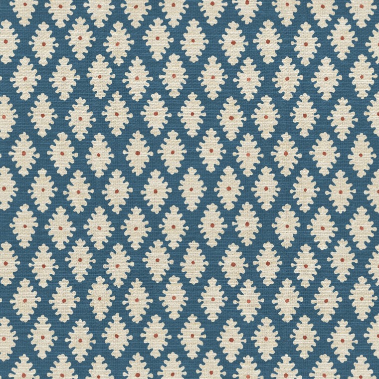 Sana Indigo Printed Recycled Fabric