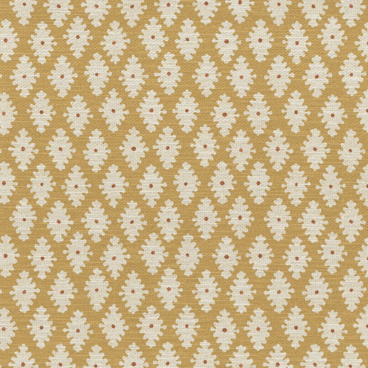 Sana Ochre Printed Recycled Fabric