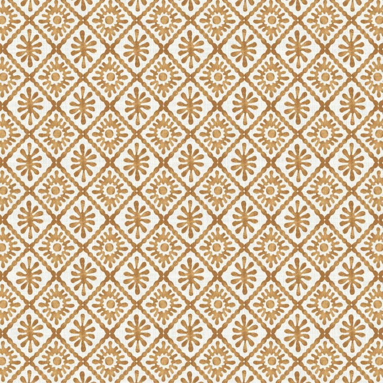 Sumana Cinnamon Printed Cotton Fabric