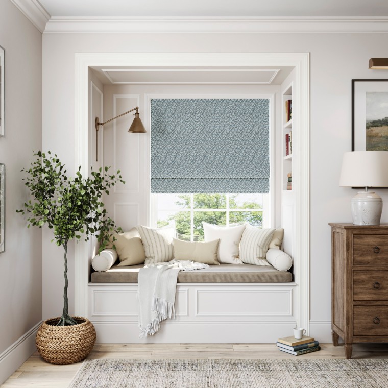Wadi Indigo Roman Blind Lifestyle
