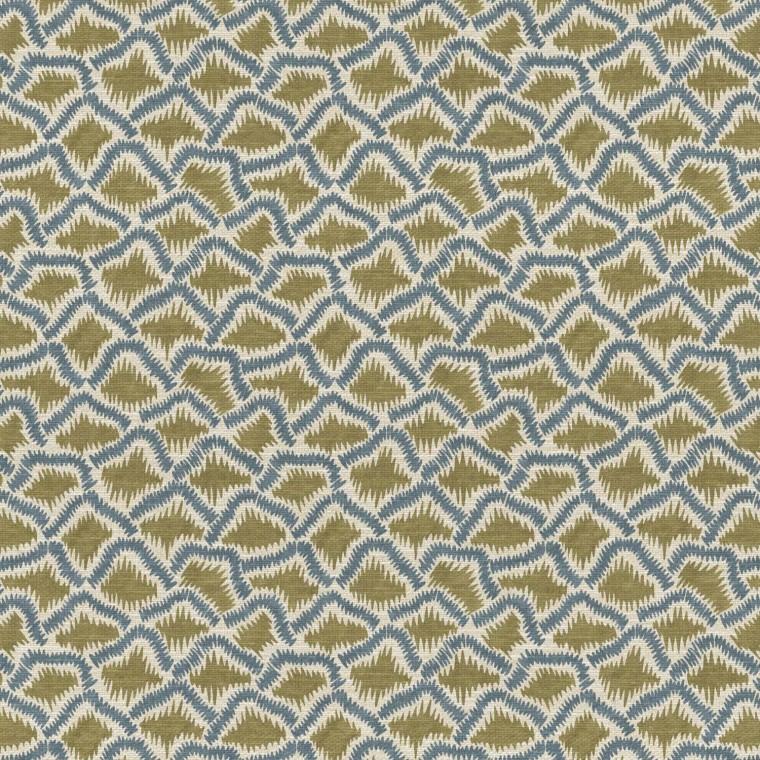 Wadi Olive Printed Recycled Fabric
