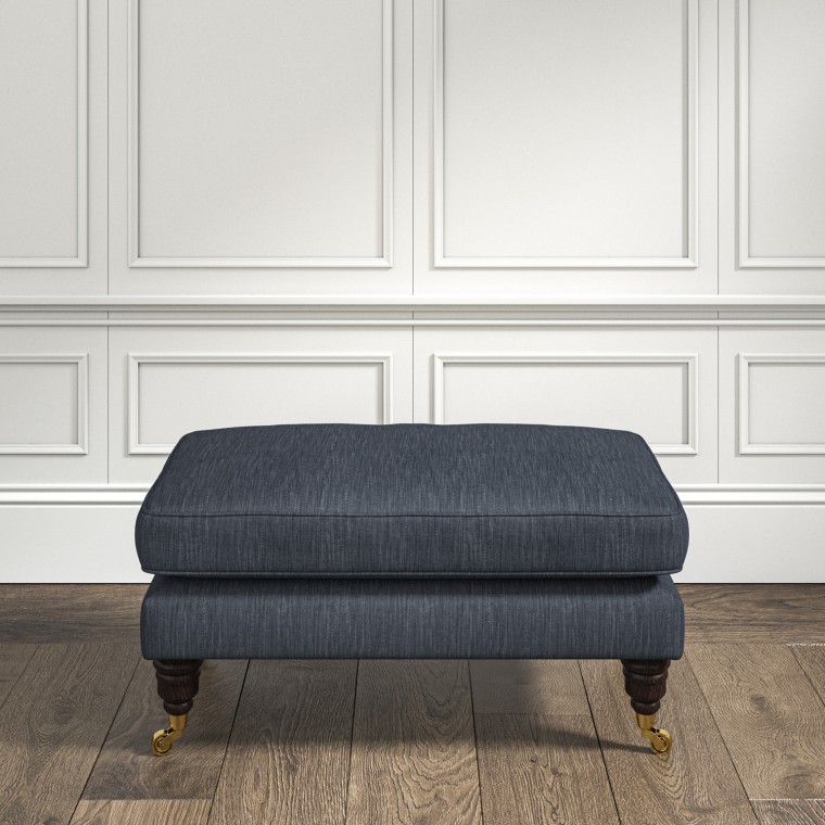 furniture bliss footstool amina indigo plain lifestyle