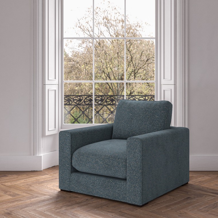 furniture cloud chair yana teal weave lifestyle