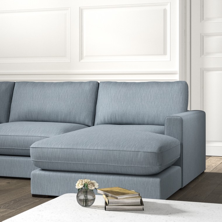 Cloud Chaise Sofa Amina Denim