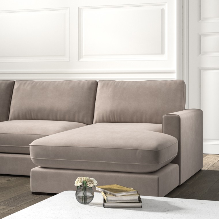 Cloud Chaise Sofa Cosmos Clay