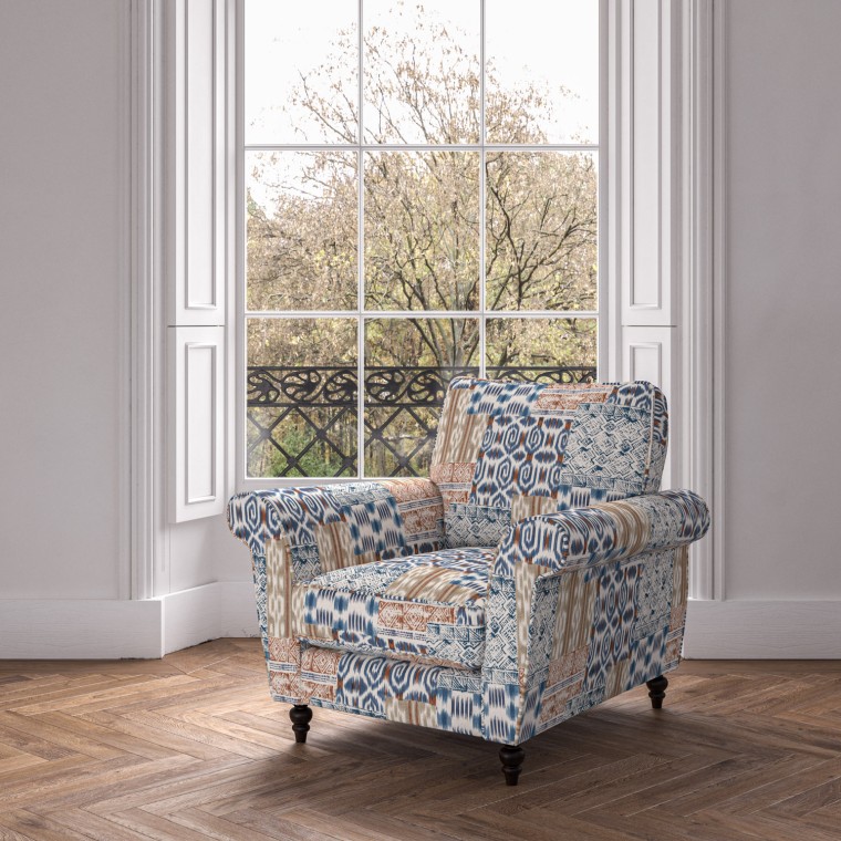 furniture ellery chair kantha indigo print lifestyle