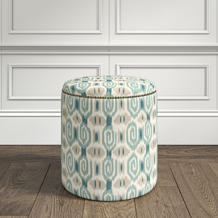 furniture malpaso footstool odisha teal print lifestyle