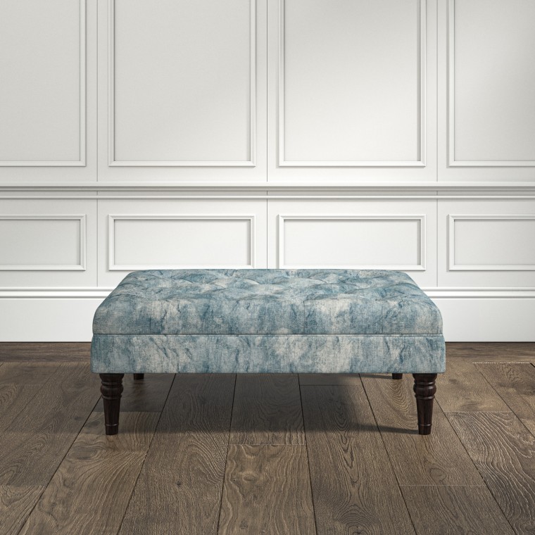 furniture monterey medium footstool namatha denim print lifestyle