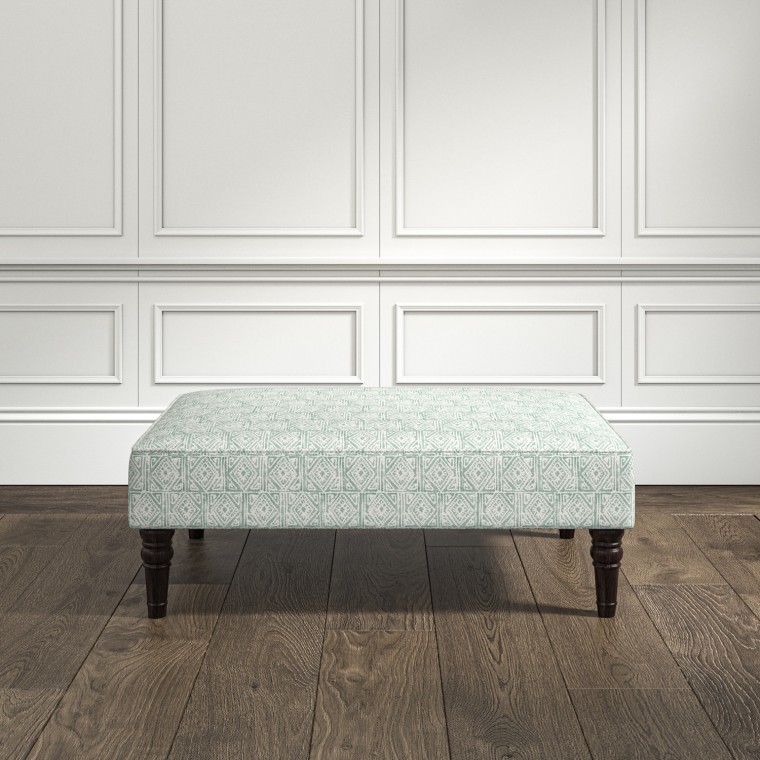 furniture savannah medium footstool ellora mineral print lifestyle