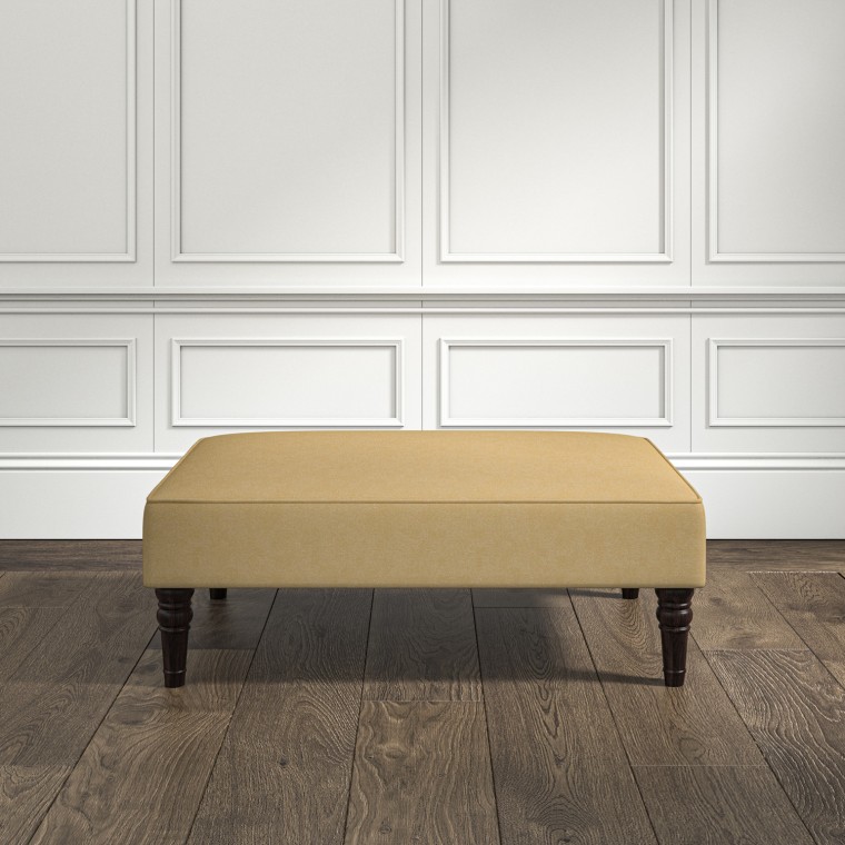 furniture savannah medium footstool shani ochre plain lifestyle