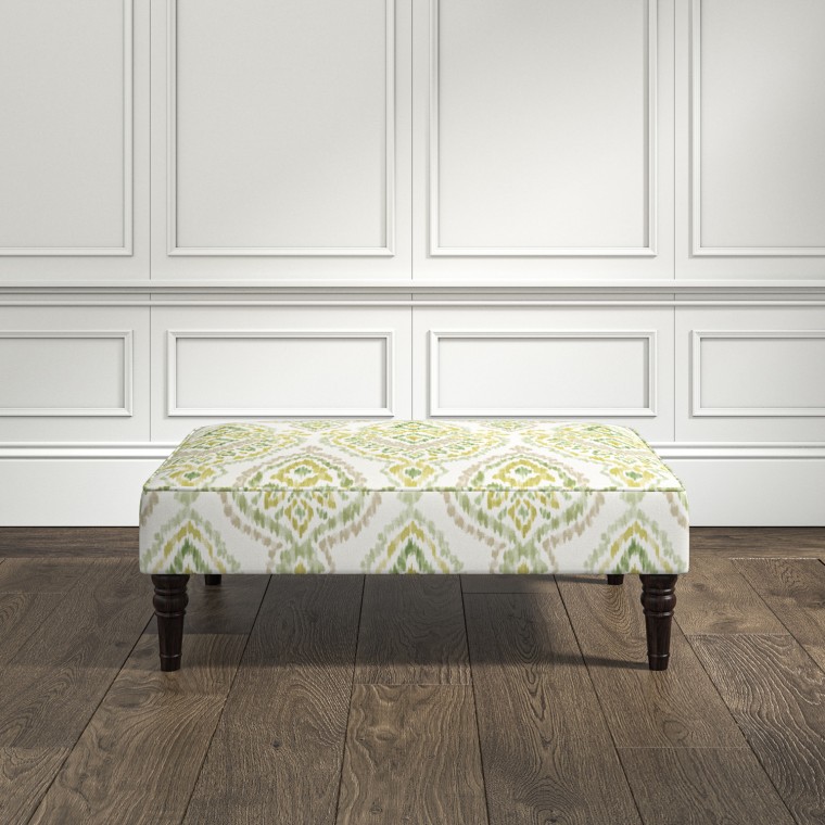 furniture savannah medium footstool suhani celery print lifestyle