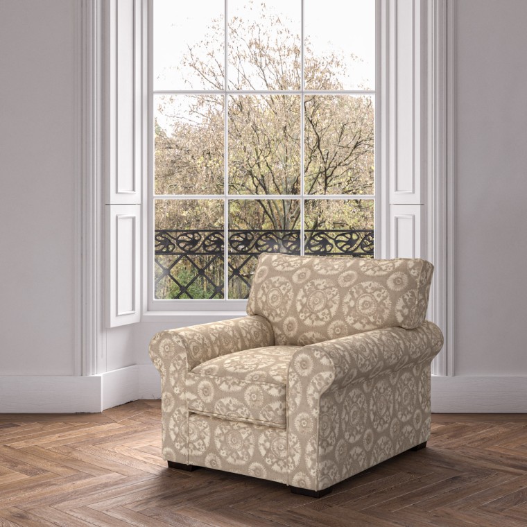 furniture vermont fixed chair nubra linen print lifestyle