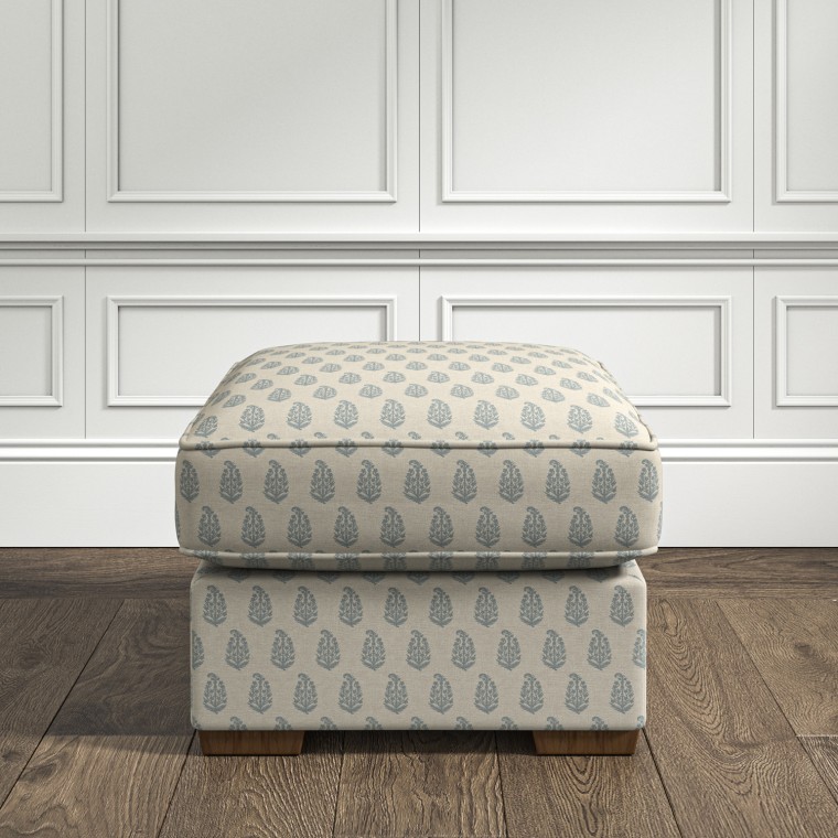 furniture vermont fixed ottoman indira chambray print lifestyle