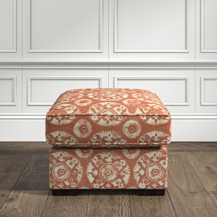 furniture vermont fixed ottoman nubra apricot print lifestyle