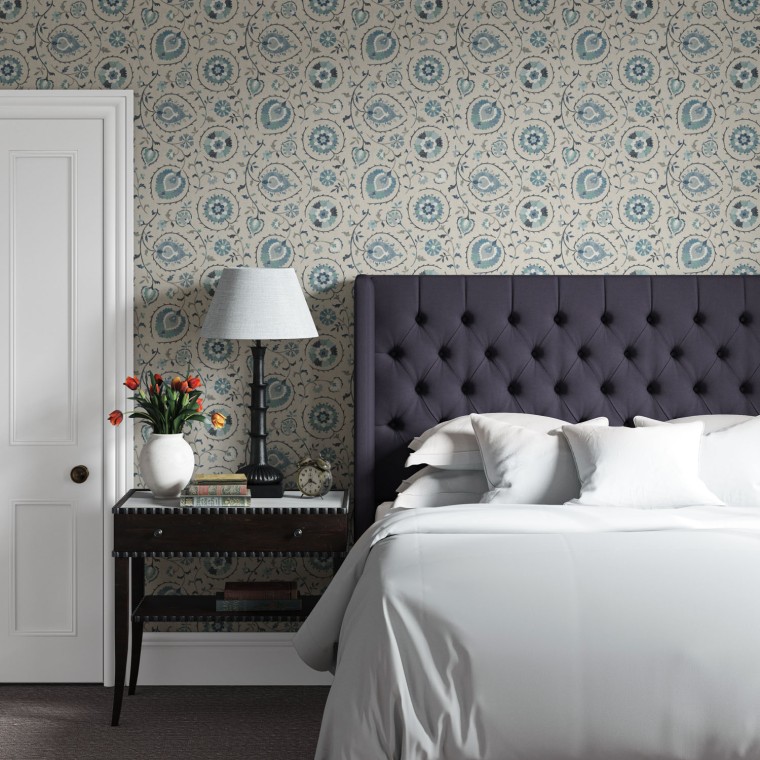 Bruton Headboard Shani Indigo