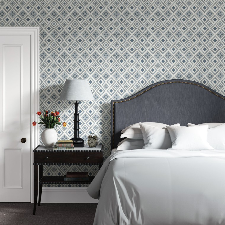 Marlborough Headboard Amina Indigo