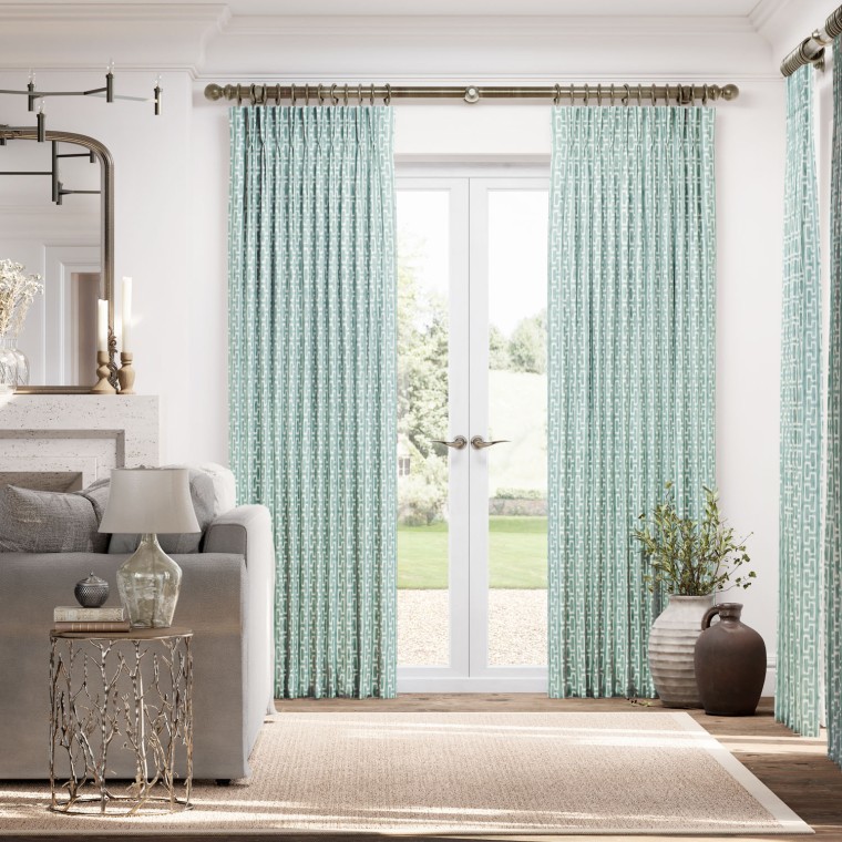 Ipak Celadon Curtains