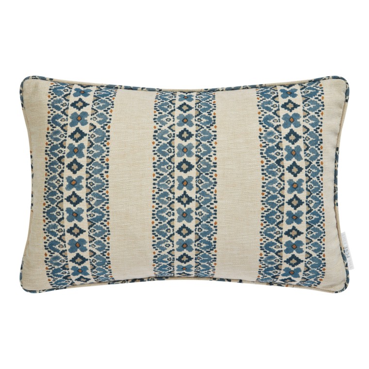 Jalal Denim Printed Recycled Fabric Cushion 55cm x 38cm
