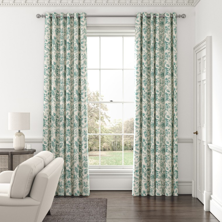 Kamila Teal Curtains