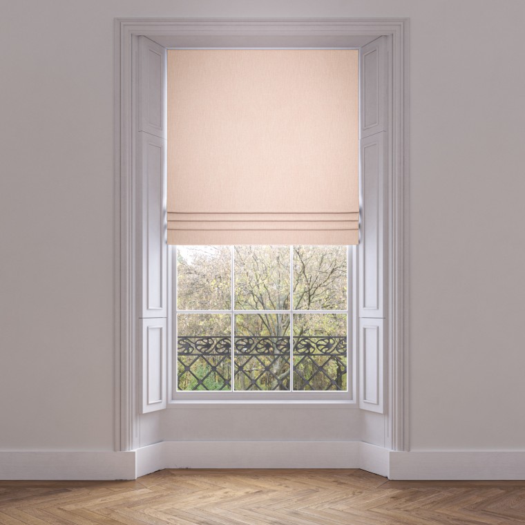 roman blind amina blush plain lifestyle 1