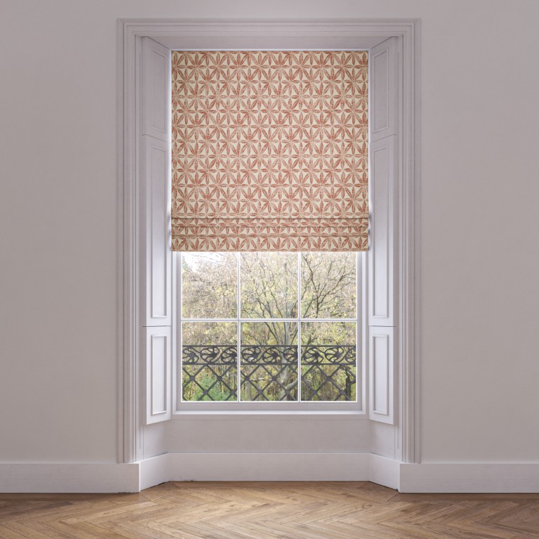 roman blind bandhani rust print lifestyle 1